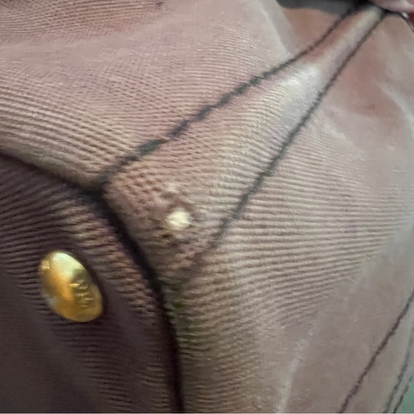 PRADA Canapa Brown Canvas Fabric Removable Crossbody Strap Tote Authentic Japan - Picture 10 of 16